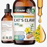 BIO KRAUTER Cats Claw Tincture - Liquid Cats Claw Herb for Immune Support - Alcohol & Sugar Free - Vegan Drops 4 Fl.Oz.