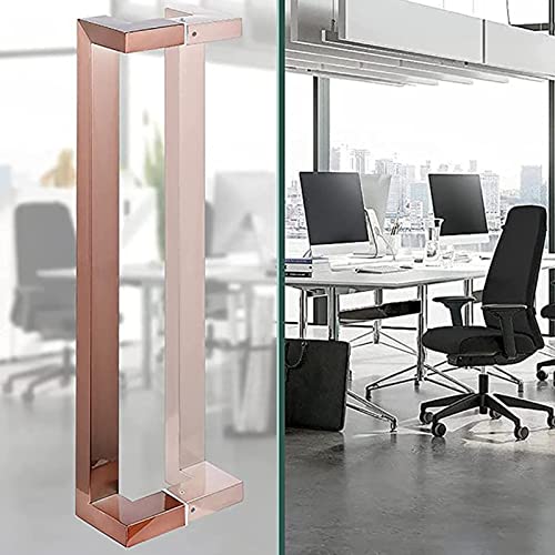 Poignées de porte push-pull carrées pour remplacer une barre usée - 3