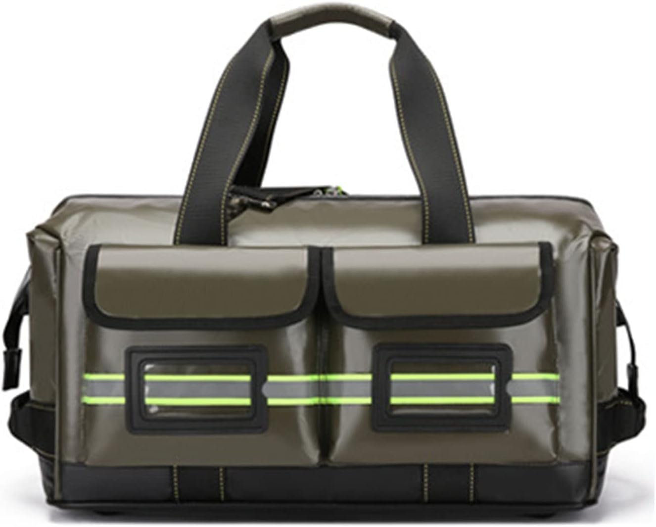 First Responder Emergency Response Bag Empty, First Responder Aid Bag with Multiple Pockets, Ideal for Trauma, Nurse,Home Health(Army Green,Medium)