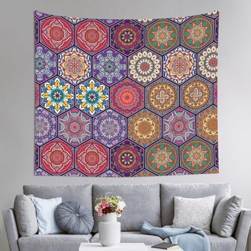 Tapisserie d'art 152 x 130 cm aux finitions soignées pour décoration murale chic
