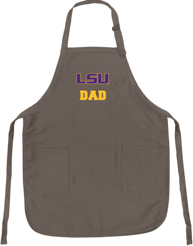 Broad Bay LSU Tigers Dad Apron BEST LSU Father Logo Gift