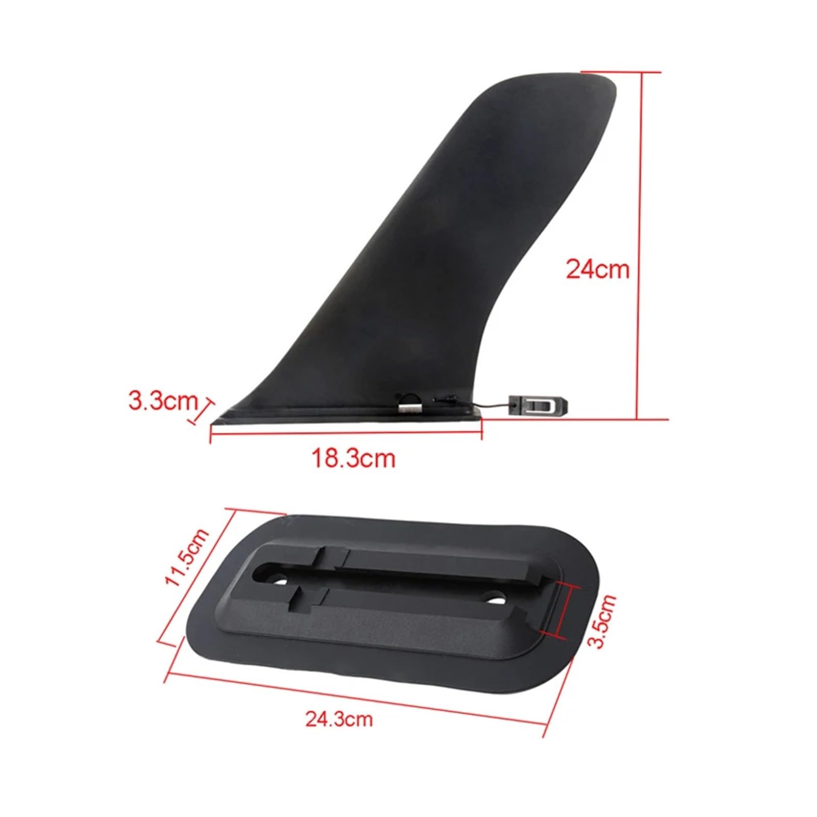4 Models Surf Water Wave Fin SUP Accessories Stablizer Inflatable Stand Up Paddle Board Surfboard Slide-in Central Side