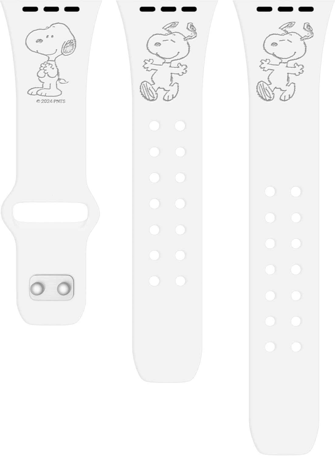 Affinity Bands Peanuts Classic Engraved Silicone Watch Band Compatible with Apple Watch