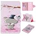 Produktbild Tasche Samsung Tab A 7 Zoll,Galaxy Tab A SM-T280N Hülle - PU Leder Flip Cover Smart Case Stand Schutzhülle für Samsung Galaxy Tab A 7.0 Zoll (2016) SM-T280N / T285N Tablet Tasche Hülle,Paar Bär
