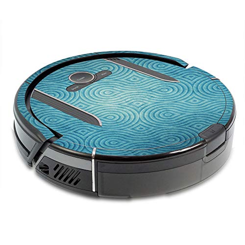 Image of MightySkins Skin Compatible with Shark Ion Robot R85 Vacuum Minimum Coverage - Blue Swirls | Protective, Durable, and Unique Vinyl wrap Cover | Easy to Apply, Remove | Made in The USA
