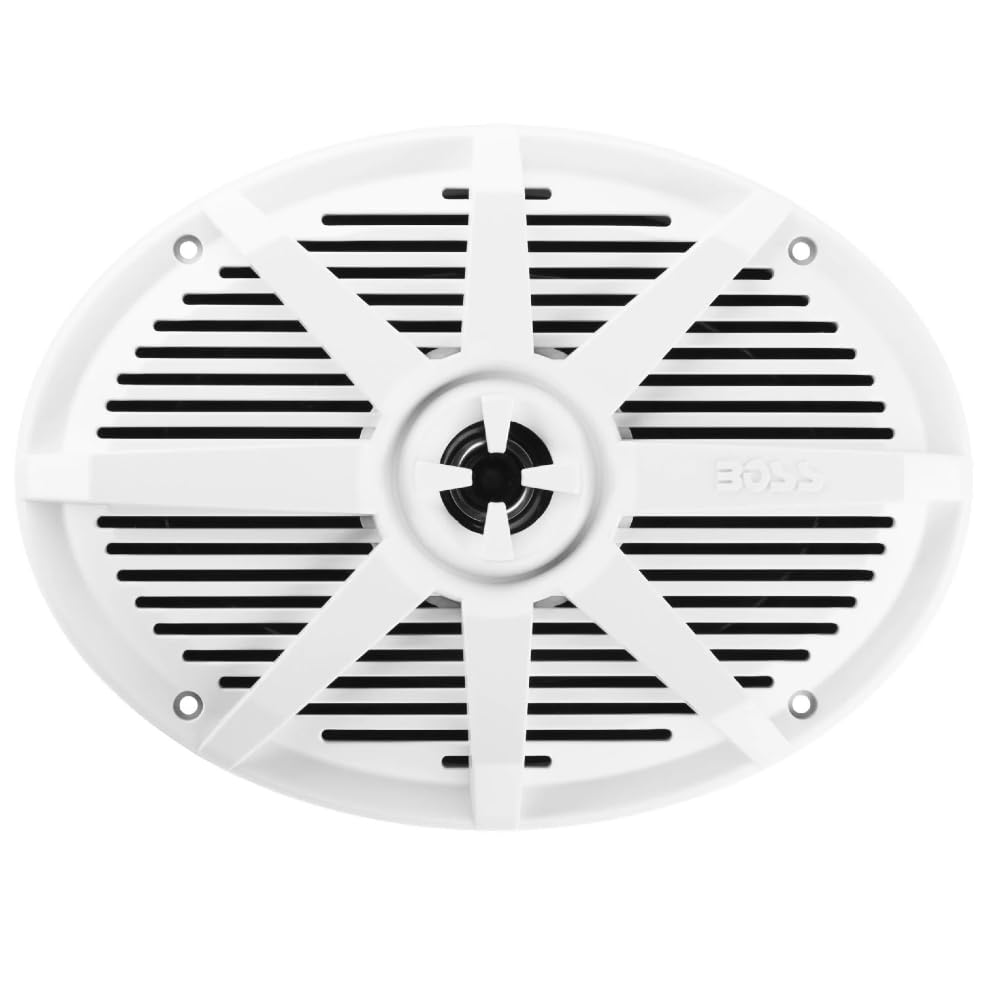 Kit Set para Boss Audio Systems MR692W Altavoces Marinos ovalados 2 vías, Blancos, 6 x 9 15 x 23 cm, 175 vatios rms 350 vatios máx, 4 ohmios, Resistentes Agua, mar, Piscina, Barco, Hotel, por Pares