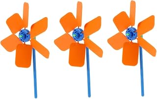 Angoily Small Windmill pinwheels toy rotary windmill toy windmill decor Teaching Instrument Windmill Assembly Tools lawn Toys
