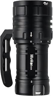 Wurkkos Diving Flashlight DL06 Max 15000 Lumen Scuba Dive Light, 100°Beam Angle Diving Light with 6 LED, IPX8 Waterproof D...