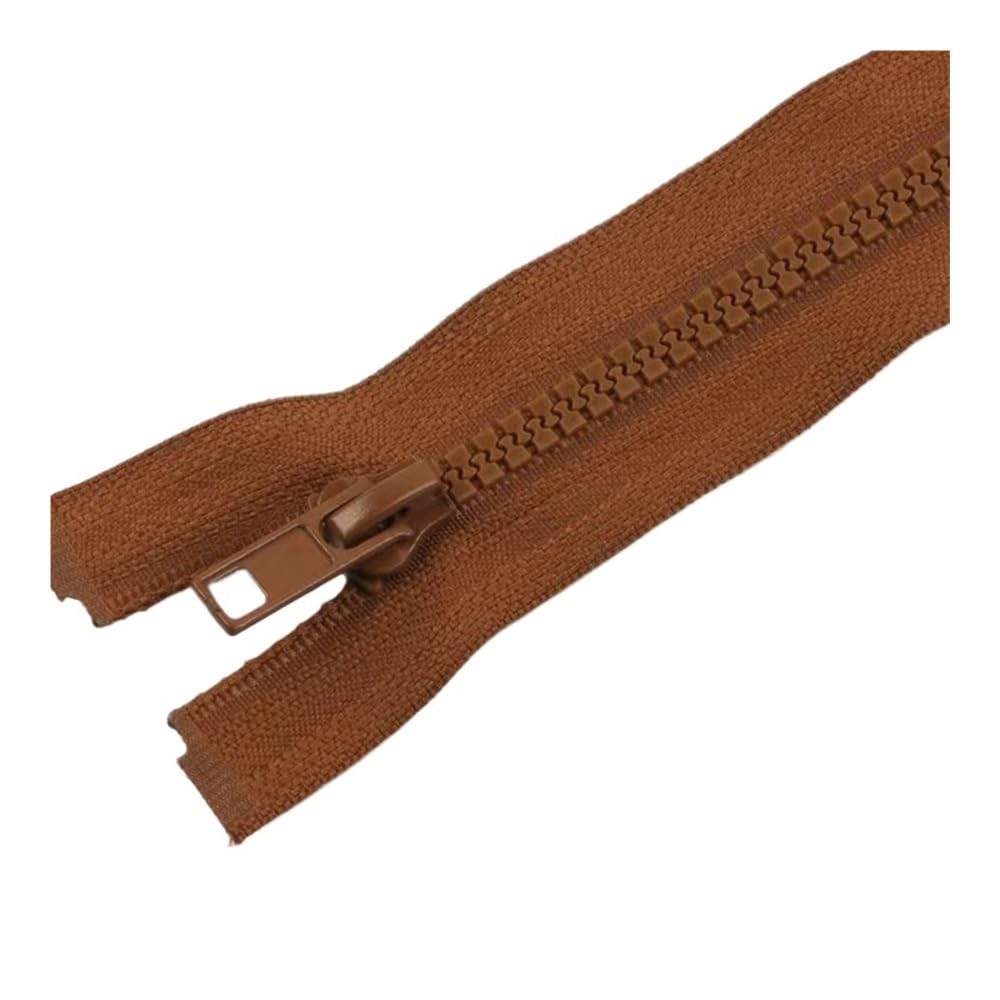 Resin Open-End Auto Lock Zipper Replacement for Sewing(Coffee,80CM-5#)