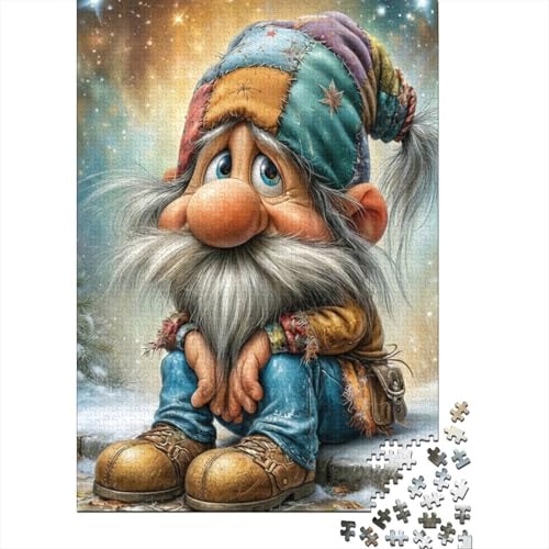 Puzzle de 1000 piezas para adultos con sombrero colorido de enano de cuento