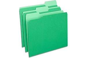Staples 224543 Top-Tab File Folders in Green