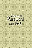 Internet Password Log Book: (password notebook 105 Page Glossy Finish Cover 6 X 9 Inch) Internet Web Site Password Keeper, Internet password Log Book With Alphabetical Tabs password book