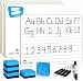 5 Pack Dry Erase Ruled Lap Boards l 9 X12 inch Lined Whiteboards (Double Sided Mini White Boards) Markers & Erasers Included