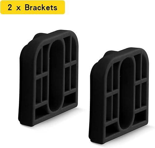 Miniatura 3 de Dearlomum Piezas de repuesto retráctiles para puerta de bebé, juego de accesorios originales (incluye 2 pestillos + 2 soportes + 1 juego de