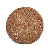 OSALADI Bola De Ratán Pantalla Lámpara De Bola Candelabros De Piso Lámpara De Araña Globo Luz De Techo Mimbre Pantalla De Ratán Lámpara De Mimbre De Pared Cubierta De Polvo De Luz