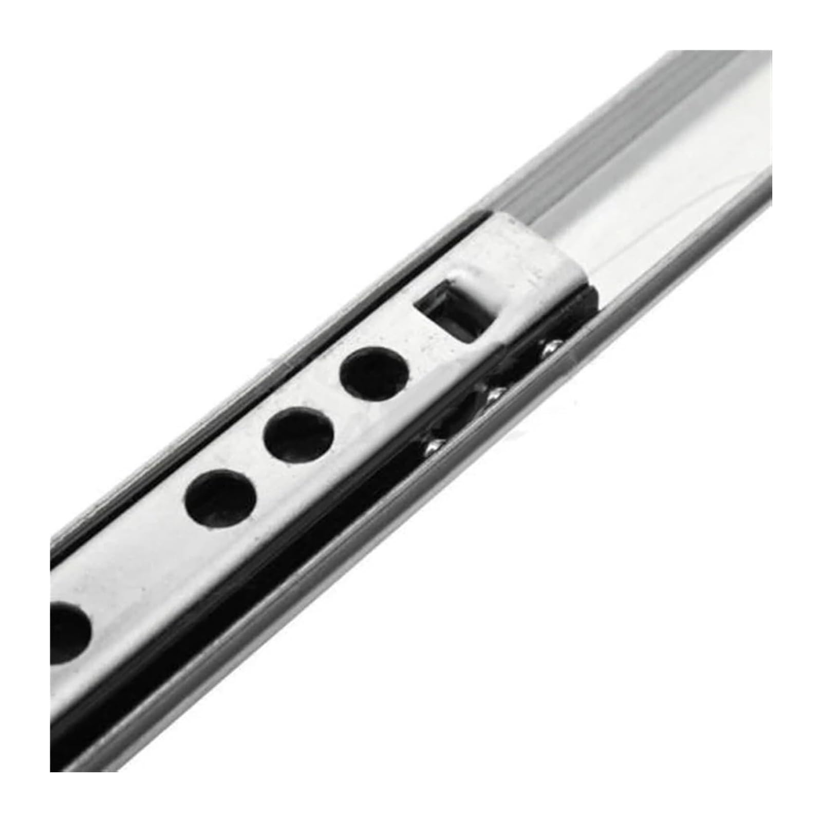 CYJAZNHH 2PCS Drawer Runners Full Extension 2-Section 17mm Steel Ball Bearing Multiple Sizes(214mm)