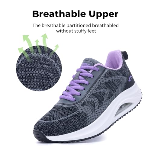Image of IIV Women's Walking Shoes | Arch Support Orthotic Tennis Shoes | Plantar Fasciitis Sneakers for Pain Relief