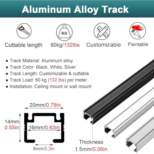 Kit de cable de suspensión ajustable para colgar cuadros sin dañar paredes 3