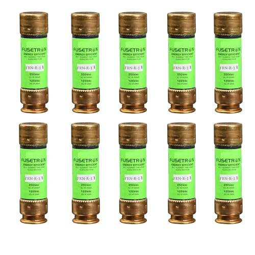 10-Pack New FRN-R-1 FRN-R-1A 250Vac Time Delay Fuse,FRN-R-1A Current Limiting Class RK5 Fuse