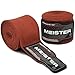 Meister Adult 180" Semi-Elastic Hand Wraps for MMA & Boxing (Pair) - Brown