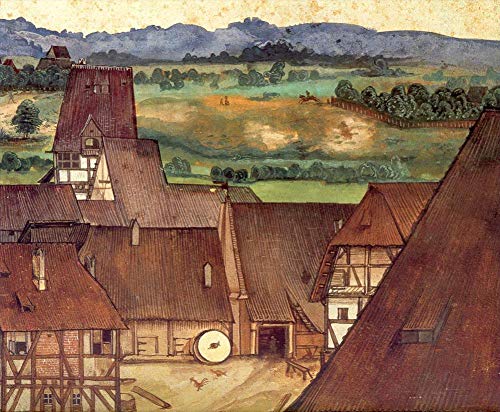 Toperfect 3 berühmte Gemälde, Die Trefileria auf Peignitz Albrecht Dürer idyllische Ansichten, Handgefertigte Ölkunst auf Leinwand -07, €50-2000 Handgemalt von Lehrern der Kunstakademien