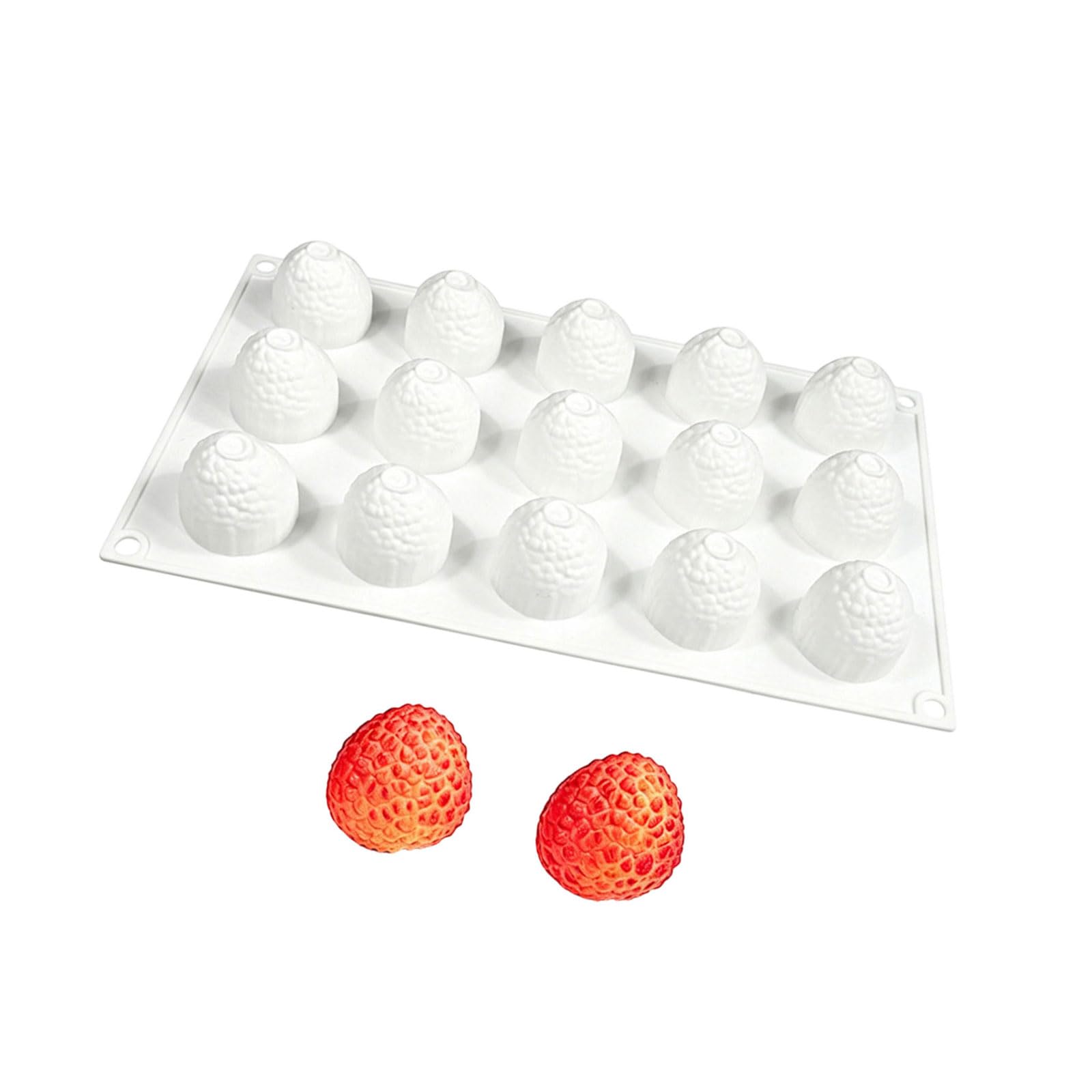Zxfdsfdbnm Multi Cavity Lychee Shape Silicone Molds Baking Pan Nonstick Pastries Chocolate Mousses Cake Dessert Decoration Tool Freezers Safe Baking Molds