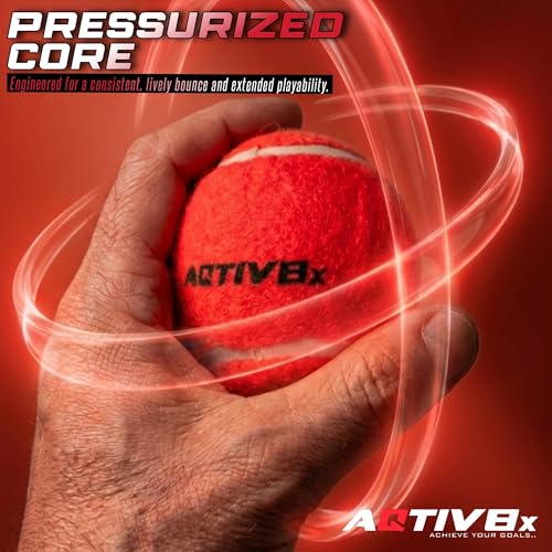 Image of Tennis Cricket Ball, Light Weight Rubber Cricket Balls for Men, Women, Boys & Girls