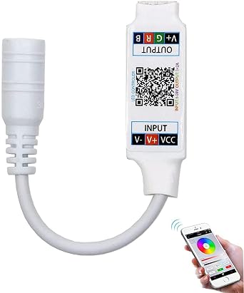Mini RGB Bluetooth Controller DC 5V 12V 24V White Music BT Smart APP Controller Light Strip Control for RGB LED Strip