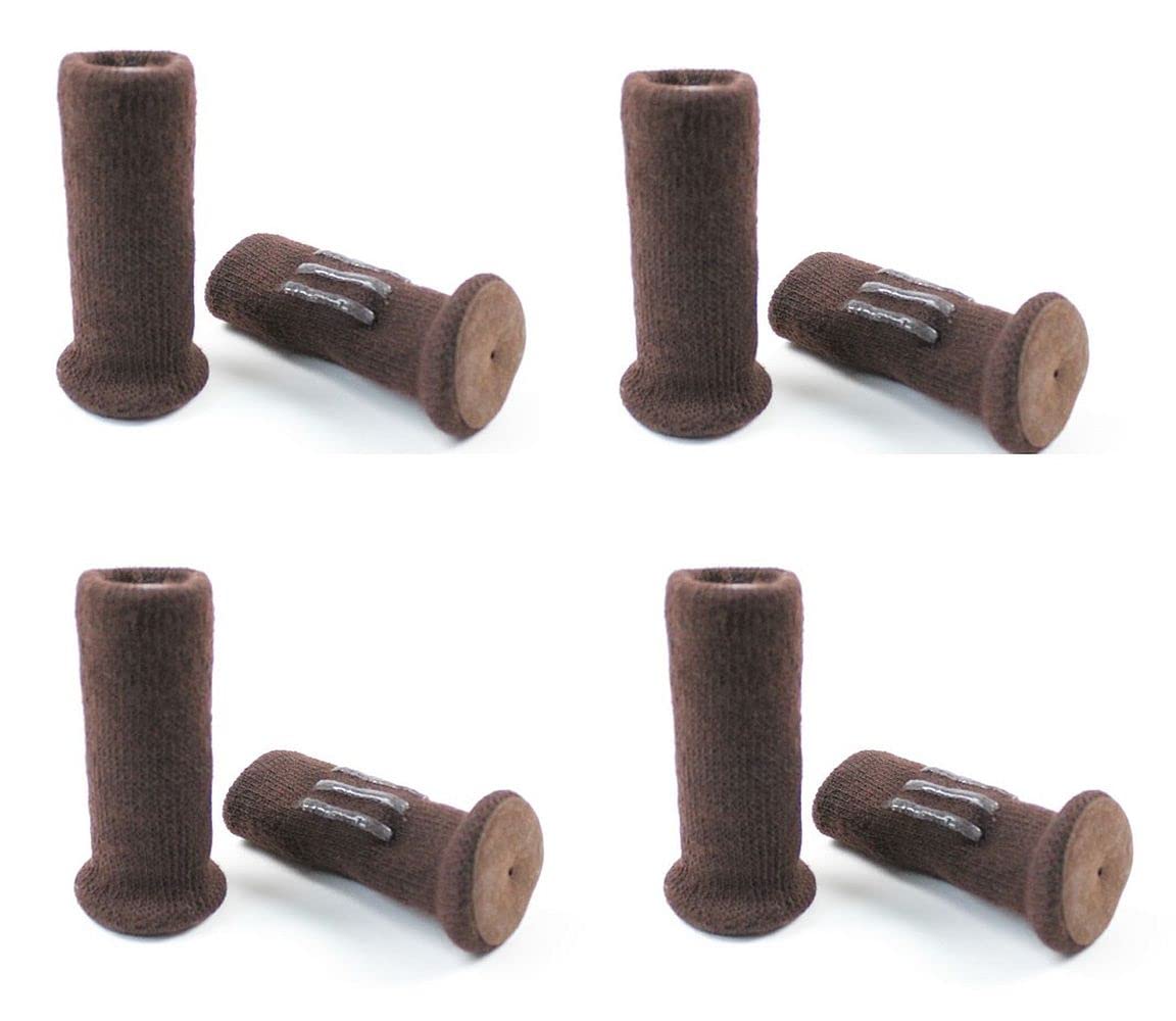 Felt Bottom NancyProtectz Furniture Leg Floor Protectors (Dark Brown, Small) Furniture Sock Covers for Hardwood Floor Protection