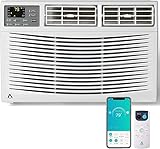 Window Air Conditioner 12000 BTU with WiFi, Energy Efficient Window AC Unit Cools Up to 550 Sq.Ft. with Remote App Control, Ideal for Apartment, Living Room, Medium Room, White