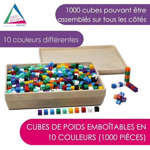 Cubes à poids emboîtables pour surmonter les blocages en maths et visualiser les fractions - 2