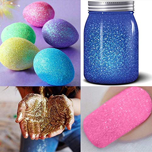 Fine Slime Glitter, 32 Colors(5g/jar) Multi Purpose Glitter Powder for Arts, Crafts, Scrapbook Jewelry Making, Weddings Decoration, Body, Face, Nail, Slime Glitter Powder Sequins