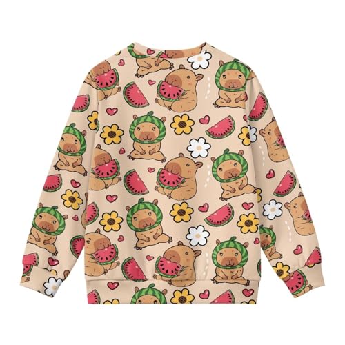Image of Girls Cardigans Sweater Long Sleeve Crew Neck Button Down Sweaters School Outerwear for Kids Fall Winter Tops