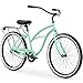 sixthreezero Around The Block Women's Single Speed Cruiser Bicycle, Mint Green w/ Black Seat/Grips, 26" Wheels/17" Frame