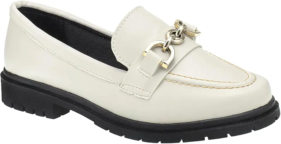 Mocassim Oxford Feminino Sapatilha Tratorado Loafer Conforto