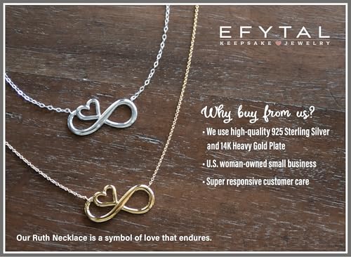 EFYTAL Mother Daughter Necklace, Sterling Silver or 14K Gold Mothers Day Gifts for Daughter, Mom Necklace for Women, Jewelry for Mom Birthday2