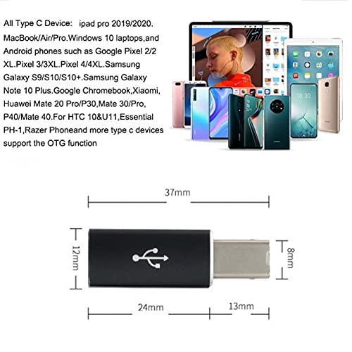 2pcs USB-C Type C to Midi Adapter Converter Lectronic Musical Instrument for Midi Keyboard Phone Tablet