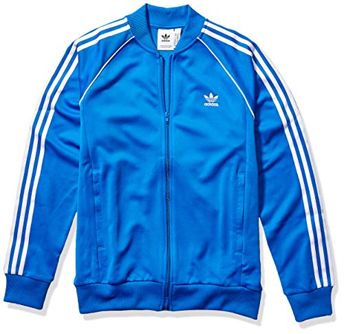 adidas Originals Men's Superstar Track Top Jacket, Blue Bird, Small