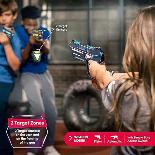 Squad Hero SH_LTW Rechargeable Laser Tag For Kids, Teens & Adults - Blasters & Vest Sensors - Fun Ideas Age 8+ Year Old Toys - 4 Set thumb #5