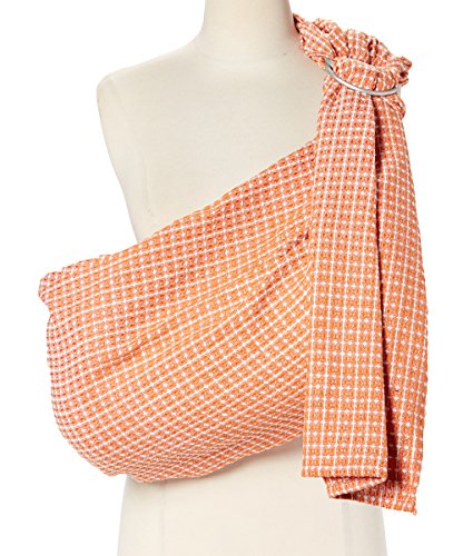 Hip Baby Wrap Ring Sling Carrier for Baby, 8-35 lbs - Mandarin Honeycomb