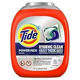 Tide Pods 76 pacs, Heavy Duty 10 X Power Pods, Hygienic Clean High efficiency (he) Laundry Detergent, 3.48kg/7.62 lb/122 oz