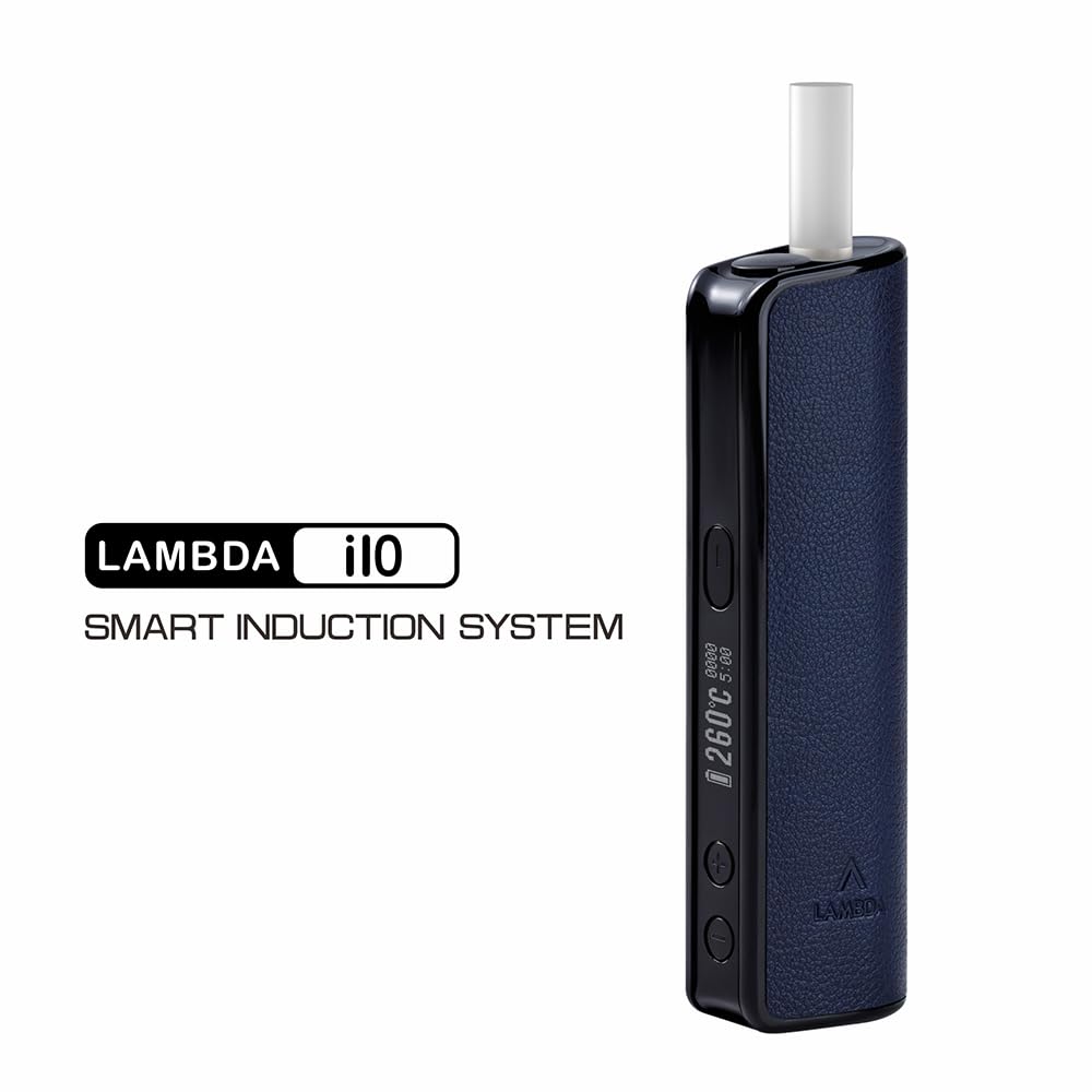LAMBDA i10 HNB Heat-not-burn-Geräte, Berührungslose Elektromagnetische Induktionsheizung, OLED 3200mAh Einstellbare Heizzeit und Temperatur, erfordert keine Reinigung (Navyblau)