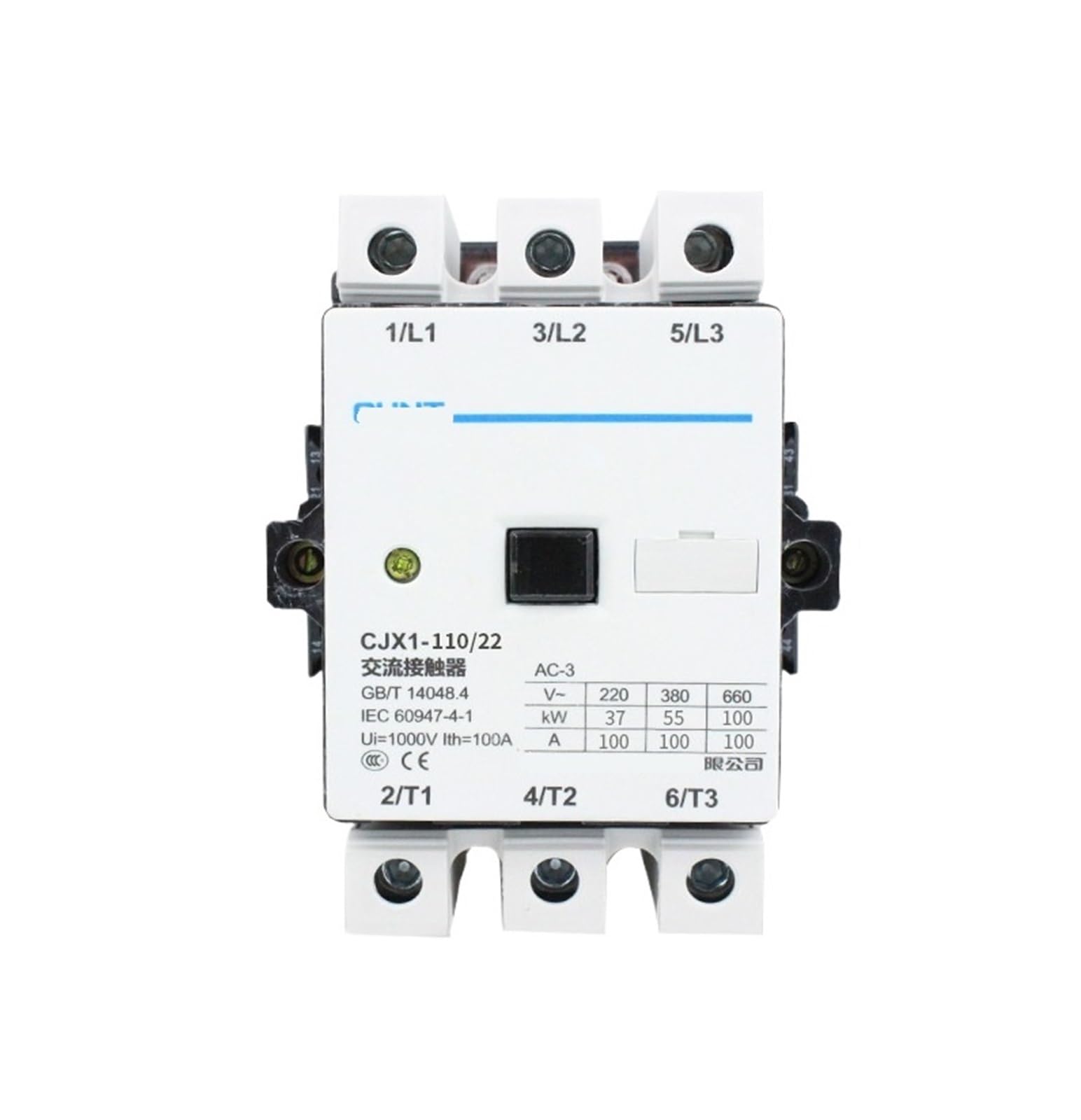 Contactor CJX1-140/22 pour une isolation électrique totale et commutation haute tension