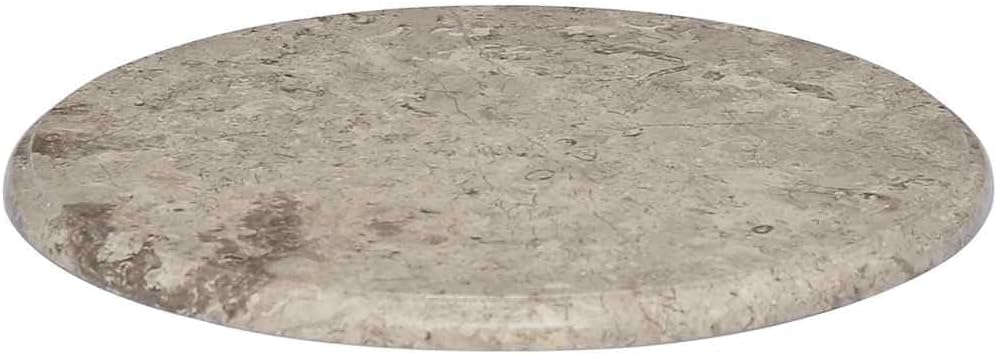 Table Top Grey Marble 20 in Diameter Durable Table Top Round Kitchen Furniture Table Parts Tops