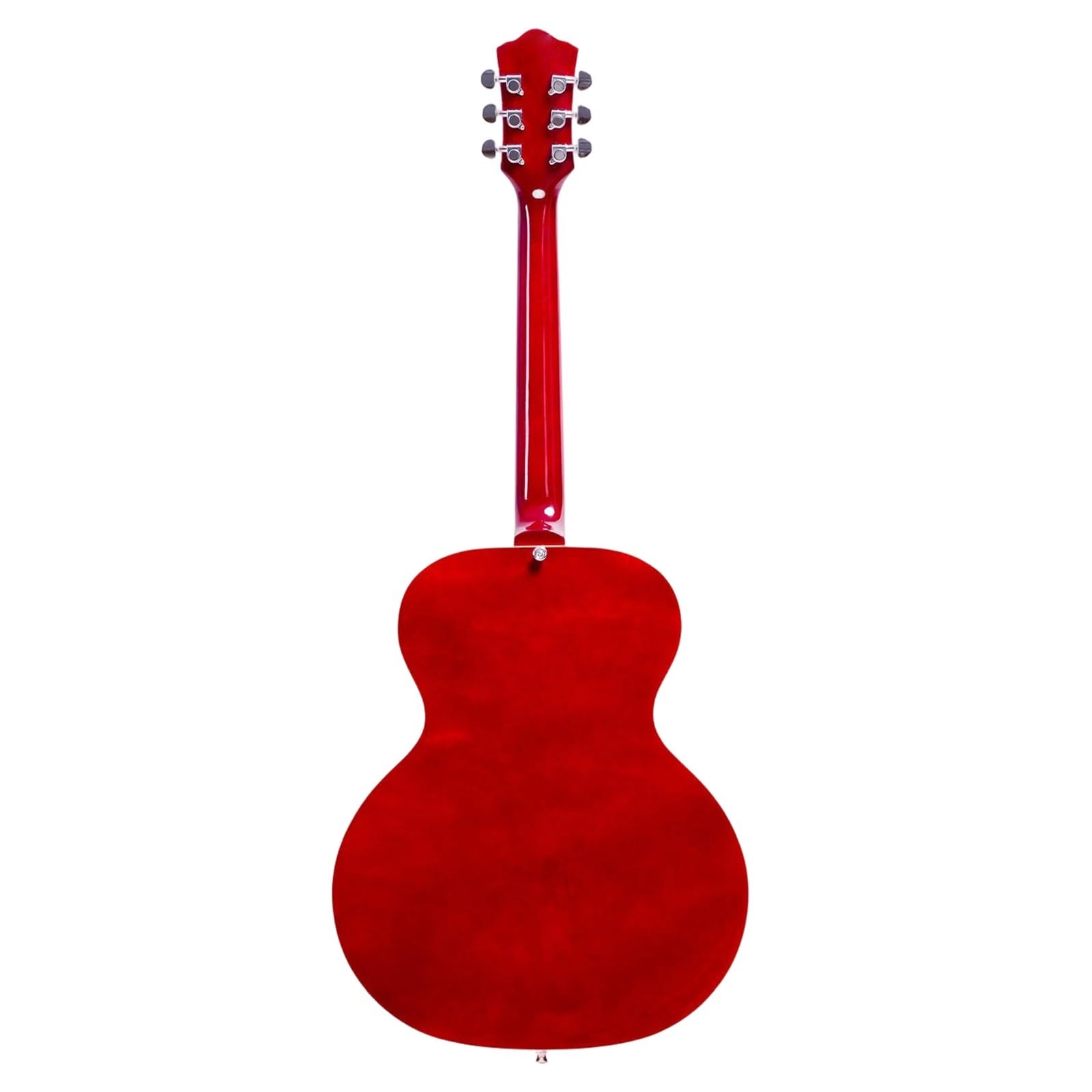 Standard Gitara Elektryczna Hollow Body Jazz Gitara Elektryczna 6 Strunowa Praworęczna Szyjka Klonowa Dla Początkujących Ćwiczących Grę