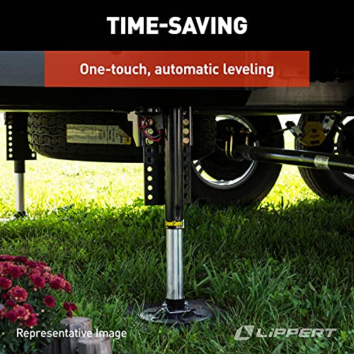 Image of Lippert Ground Control 3.0 4-Point Automatic 5th Wheel RV Leveling System with 15,500-lb. Total Lift Capacity, Wireless Remote, Hall Effect Technology, Auto-Hitch Memory - 358590