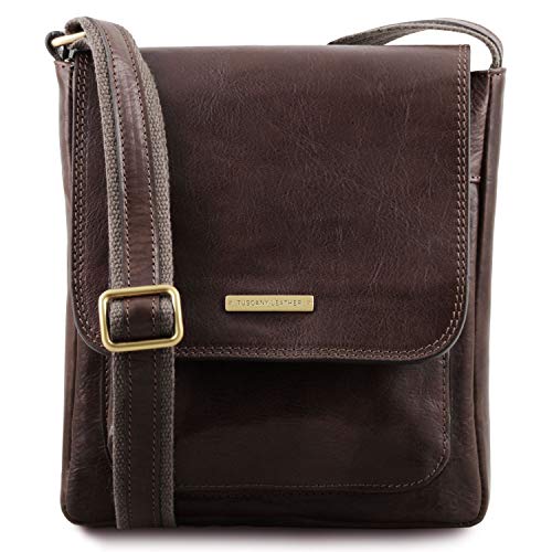 Sac homme en cuir TUSCANY LEATHER Jimmy avec poche frontale chic