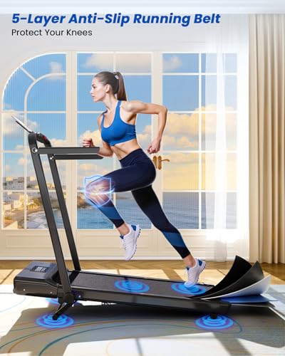 DeerRun CT03-B Foldable Walking Pad with 9% Manual Incline — view 8