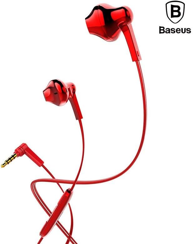Baseus Encok H03 Wired Headphones - Red
