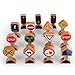 Zany Traffic Signs - 15 Pieces - Wooden Street Signs for Play Mats, Toy Trains and Cars - Wooden Road Signs - Preschool Train Track Accessories - Zany Trains Series 2